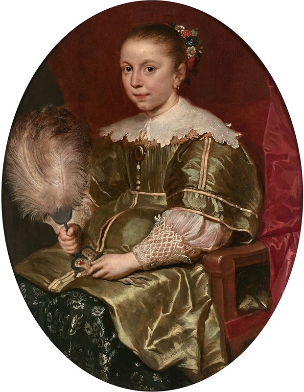 Cornelis de Vos - Portrait de jeune fille à l’éventail