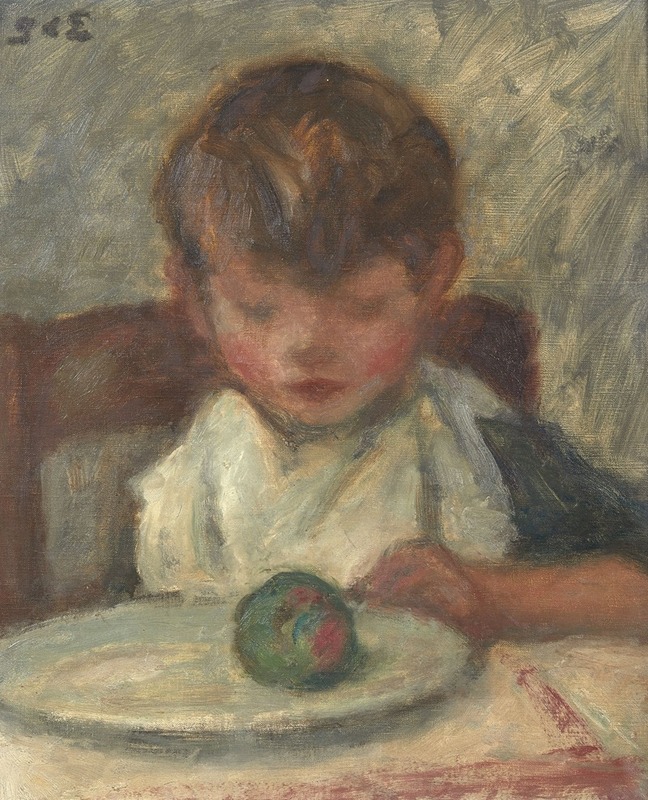 Georges d'Espagnat - Enfant à la pomme