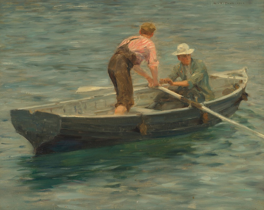 Henry Scott Tuke - Going Ashore for the Skipper