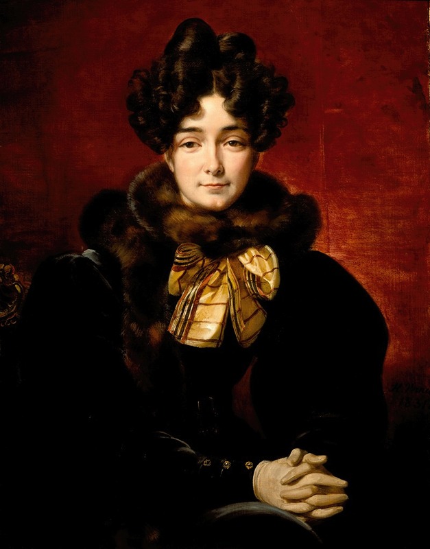 Horace Vernet - Portrait of a Lady