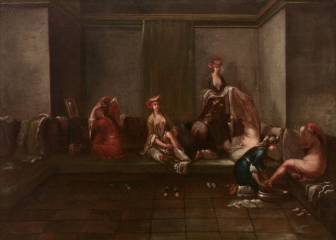 Jean Baptiste Vanmour - Le bain au harem