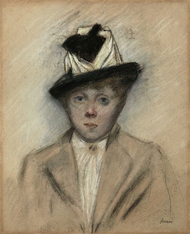 Jean-Louis Forain - Femme au chapeau