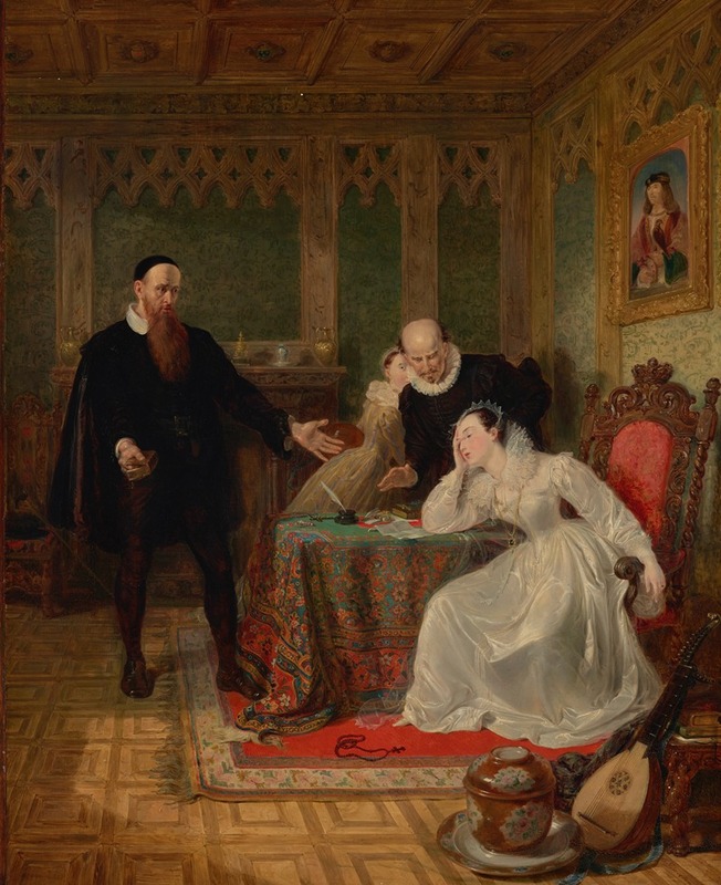 Sir William Allan - John Knox Admonishing Mary Queen of Scots on the Day when her intention to Marry Darnley had been made Public