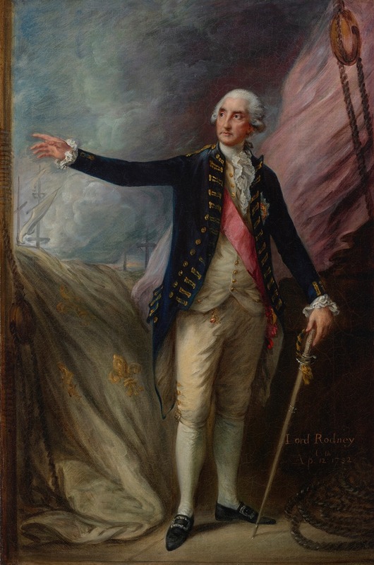 Thomas Gainsborough - Portrait of Admiral George Brydges Rodney, 1st Lord Rodney (1718-1792)