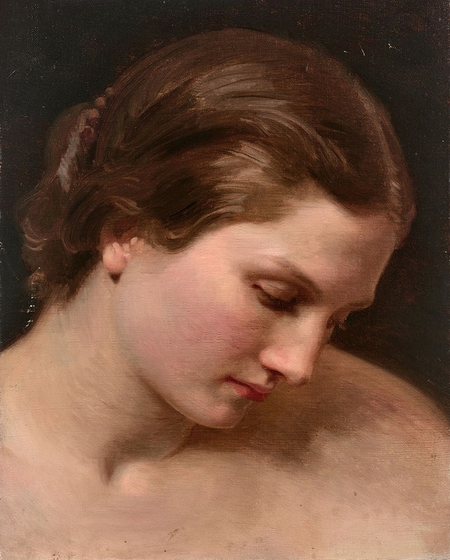 William Bouguereau - Visage de femme de profil