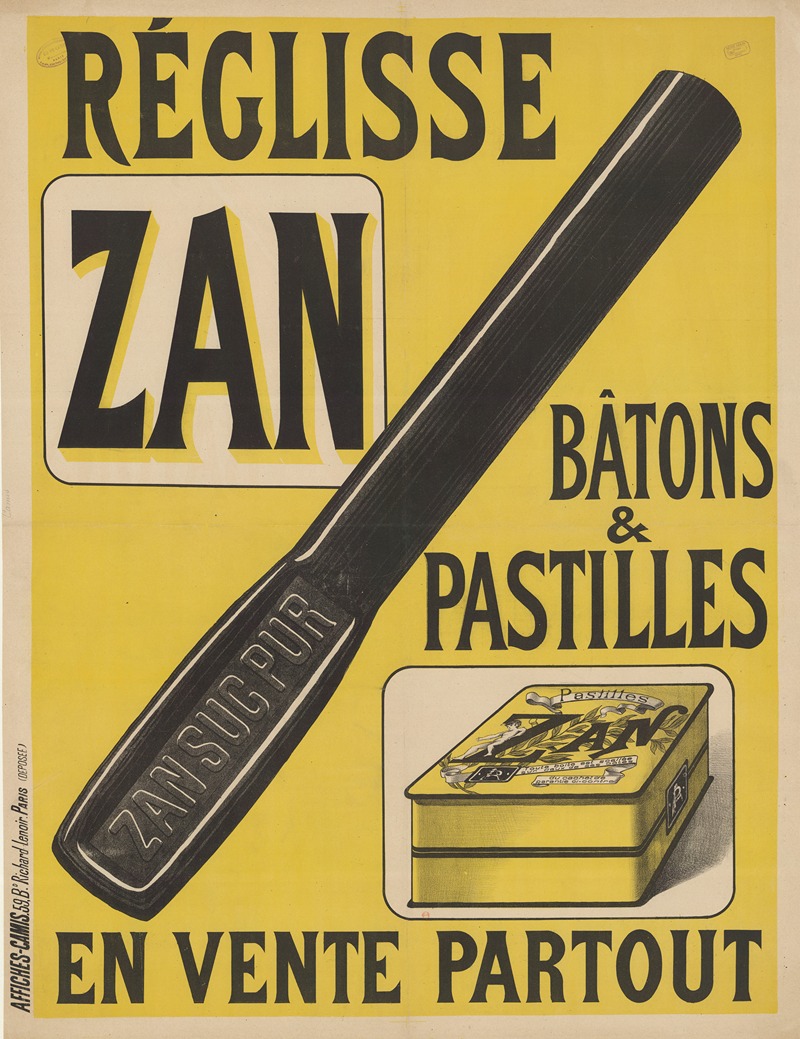 Imp. Camis - Réglisse Zan. Bâtons & pastilles en vente partout