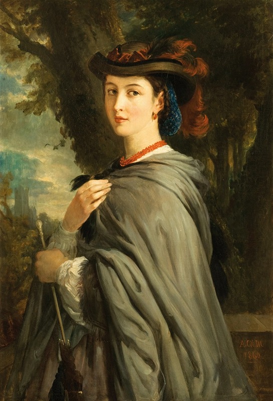Alexandre Marie Colin - Portrait de Madame Cavalli