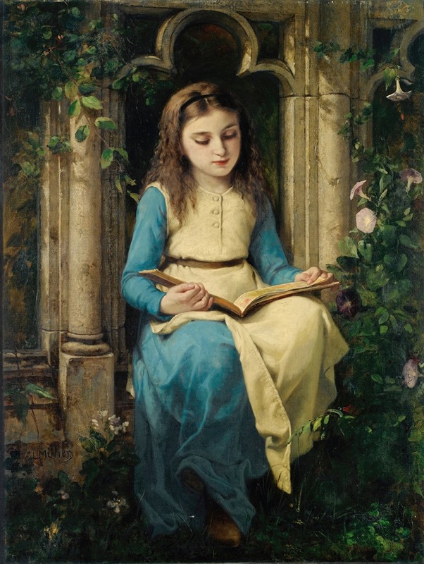 Charles Louis Müller - Jeune fille lisant