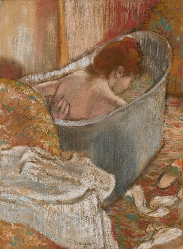 Edgar Degas - Le Bain (Femme dans sa baignoire)