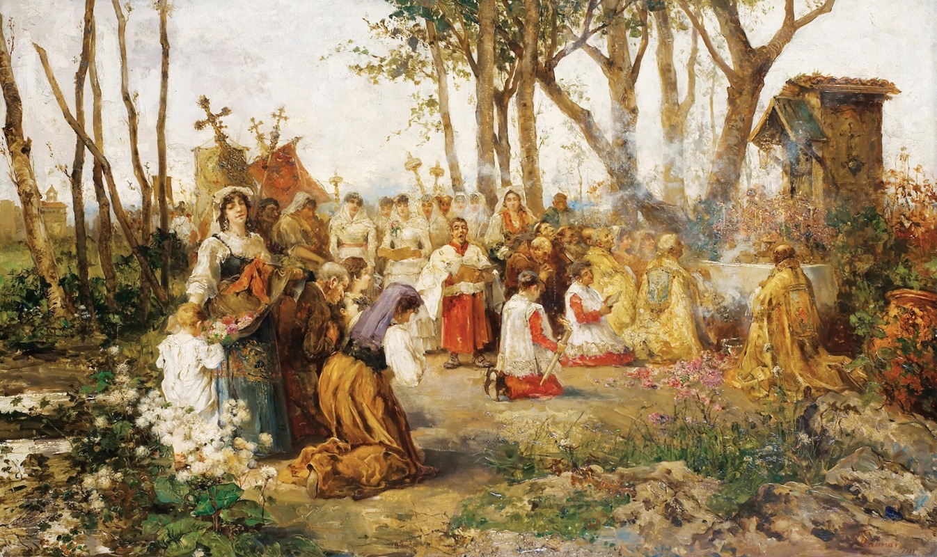 Emilio Poy Dalmau - La procession