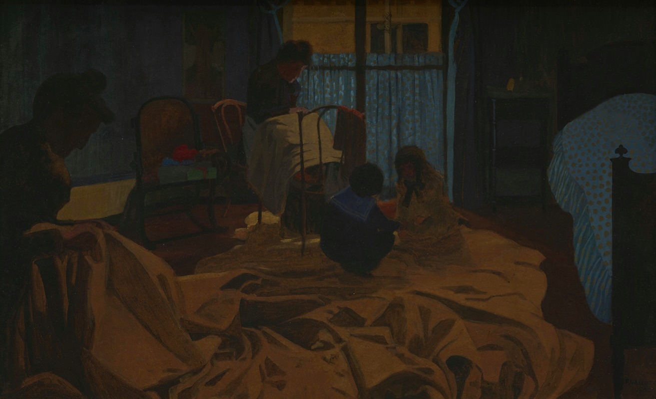 Félix Vallotton - The Laundress, Blue Room