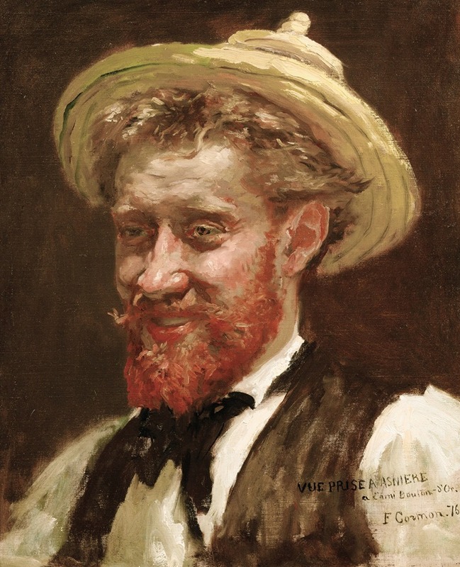 Fernand Cormon - Portrait d’homme au chapeau