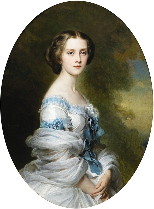 Franz Xaver Winterhalter - Portrait of Mélanie de Bussière, comtesse Edmond de Pourtalès (1839 – 1913)