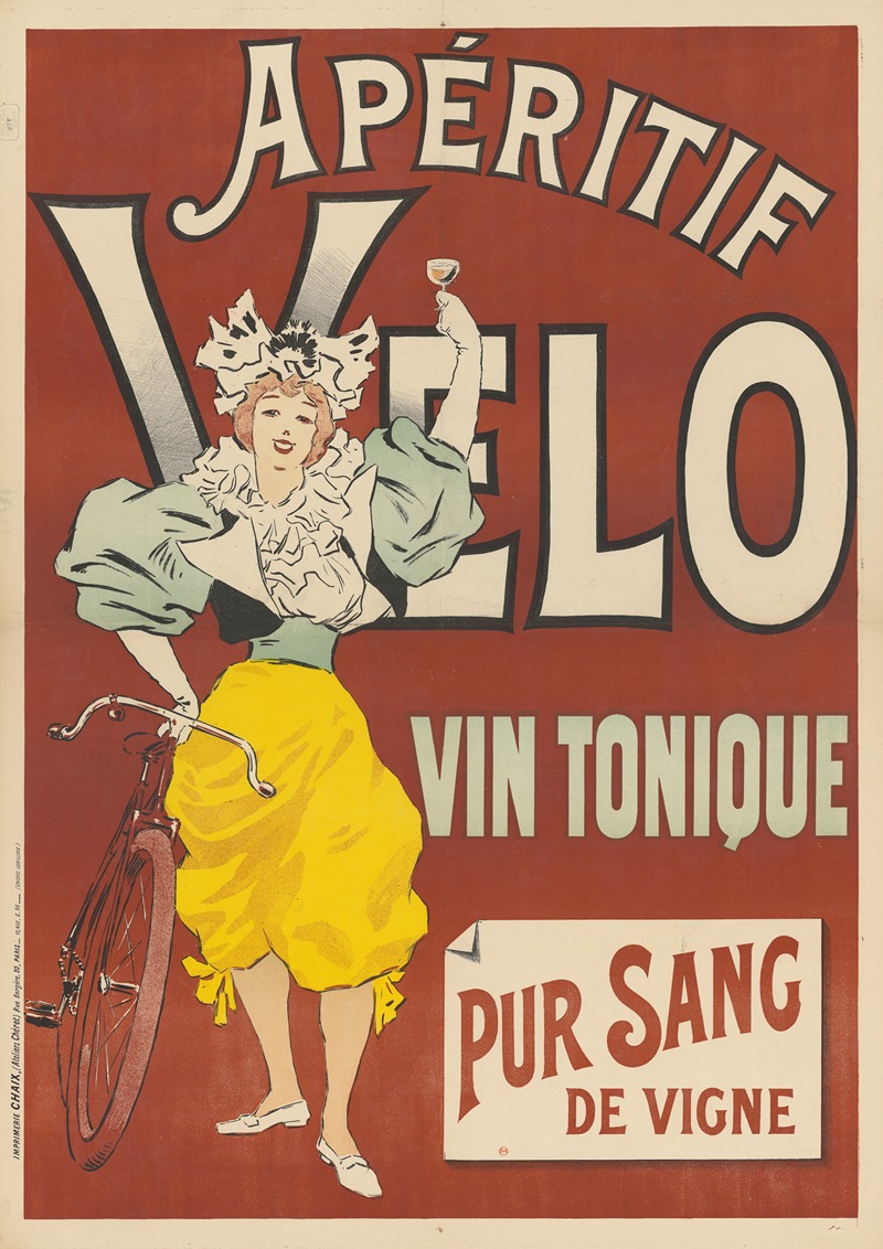 Imp. Chaix - Apéritif Vélo. Vin tonique. Pur sang de vigne