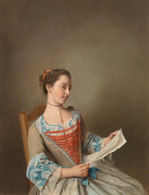 Jean-Etienne Liotard - ‘La liseuse’ (Portrait of Susanna Lewis seated)