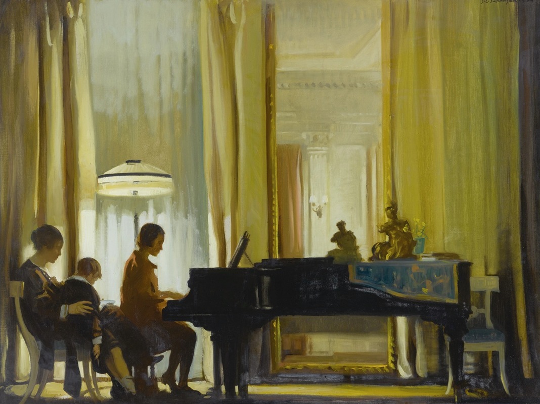 John Christen Johansen - The Recital (Drawing Room, Town House)