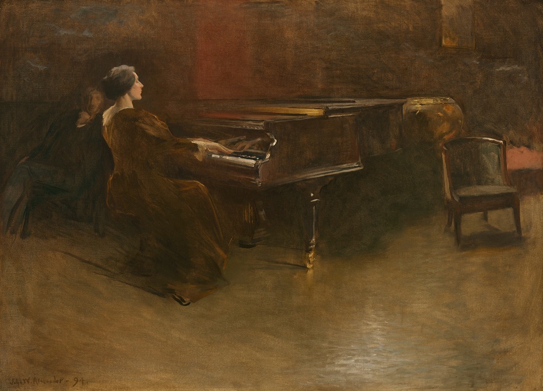 John White Alexander - Le Piano