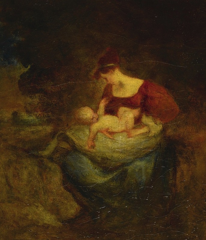Robert Loftin Newman - Mother and Child