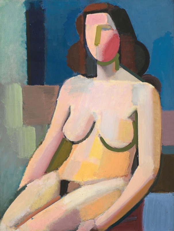 Vilhelm Lundstrøm - Seated Female Nude
