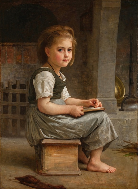 William Bouguereau - La petite écolière (The Little Schoolgirl)