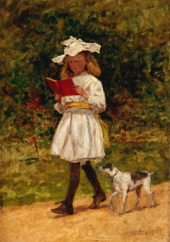 Aloysius O'Kelly - A Young Girl Reading
