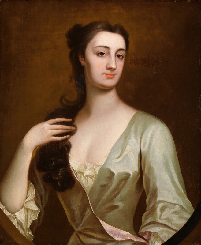 Anthony Lee - Portrait of Cecilia Leeson (born Leigh) (d.1737)