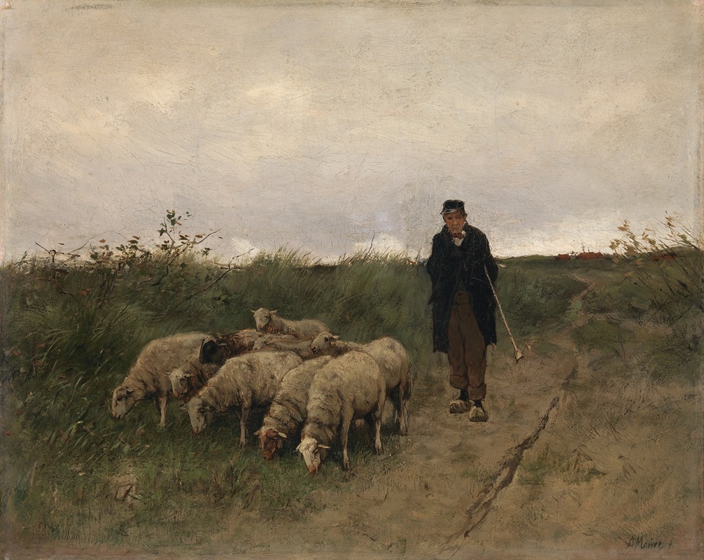 Anton Mauve - Shepherd and Sheep