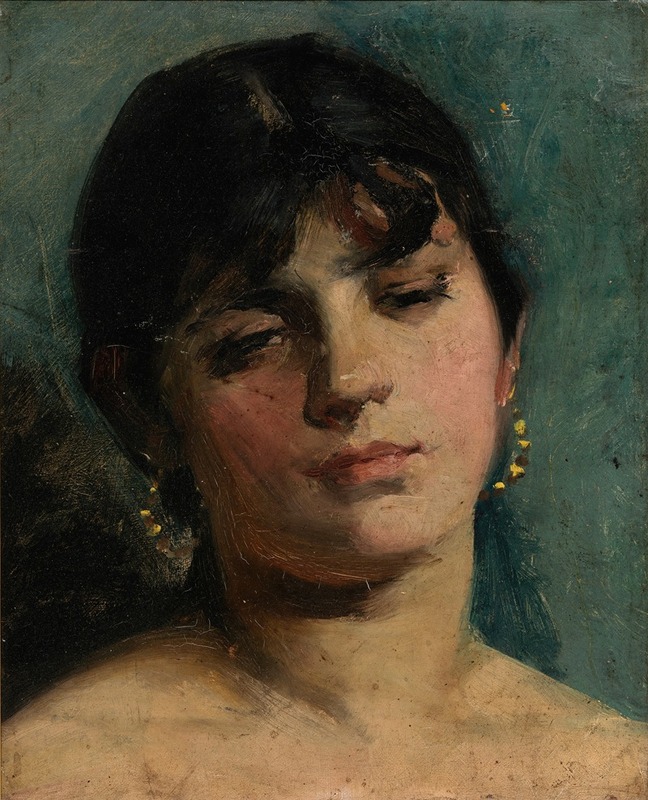 Carolus-Duran - Portrait Sketch of a Young Girl
