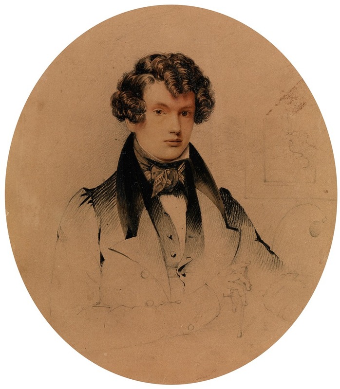 Daniel Maclise - Self-Portrait (frontispiece to O’Driscoll’s ‘A Memoir of Daniel Maclise R.A.,’ 1871)