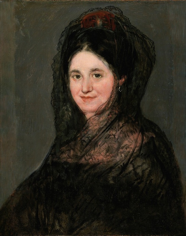 Francisco de Goya - Portrait of a Lady in a Black Mantilla