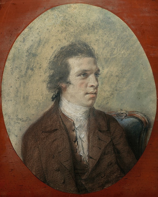 Hugh Douglas Hamilton - Portrait of Thomas Roberts (1748-1777), Artist