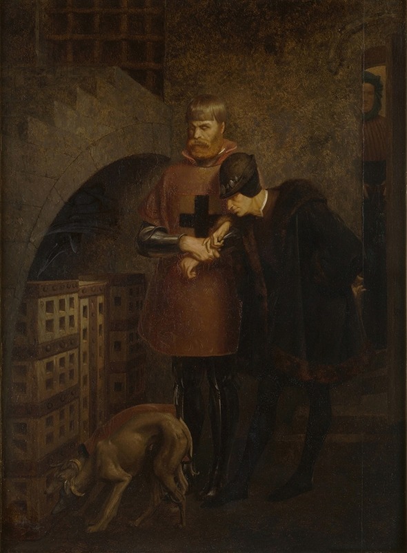Jean-Léon Gérôme - Louis XI of France visiting Cardinal Balue in his iron cage