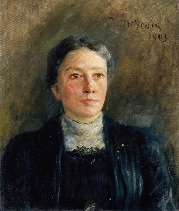 John Butler Yeats - Portrait of Augusta Gregory (1852-1932), Dramatist