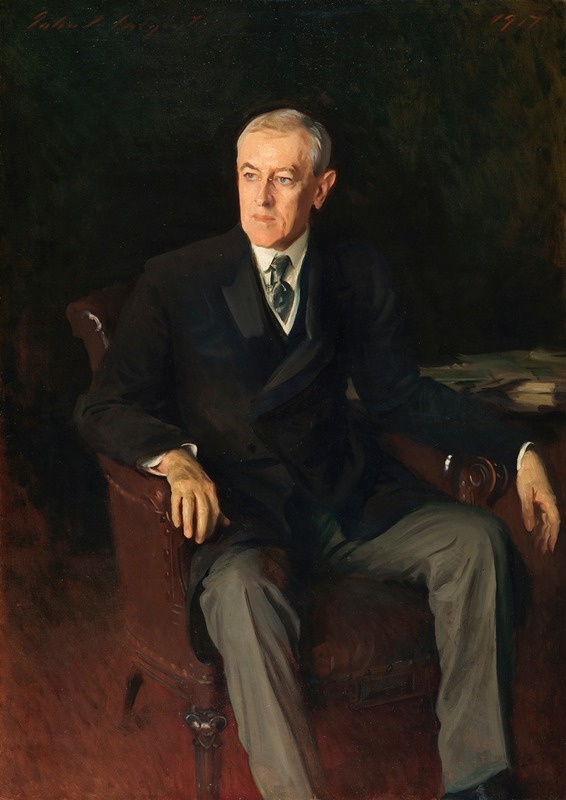 John Singer Sargent - Portrait of Woodrow Wilson (1856-1924), American President