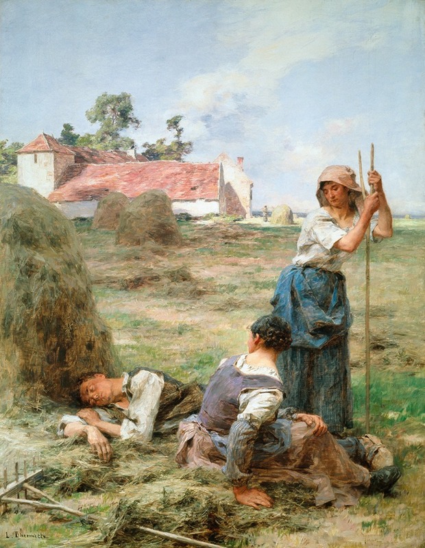 Léon Augustin Lhermitte - Harvesters at Rest