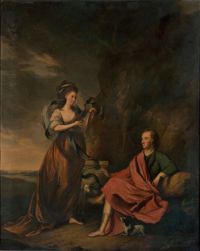 Thomas Hickey - Double Portrait of Arthur Wolfe and his Wife Anne
