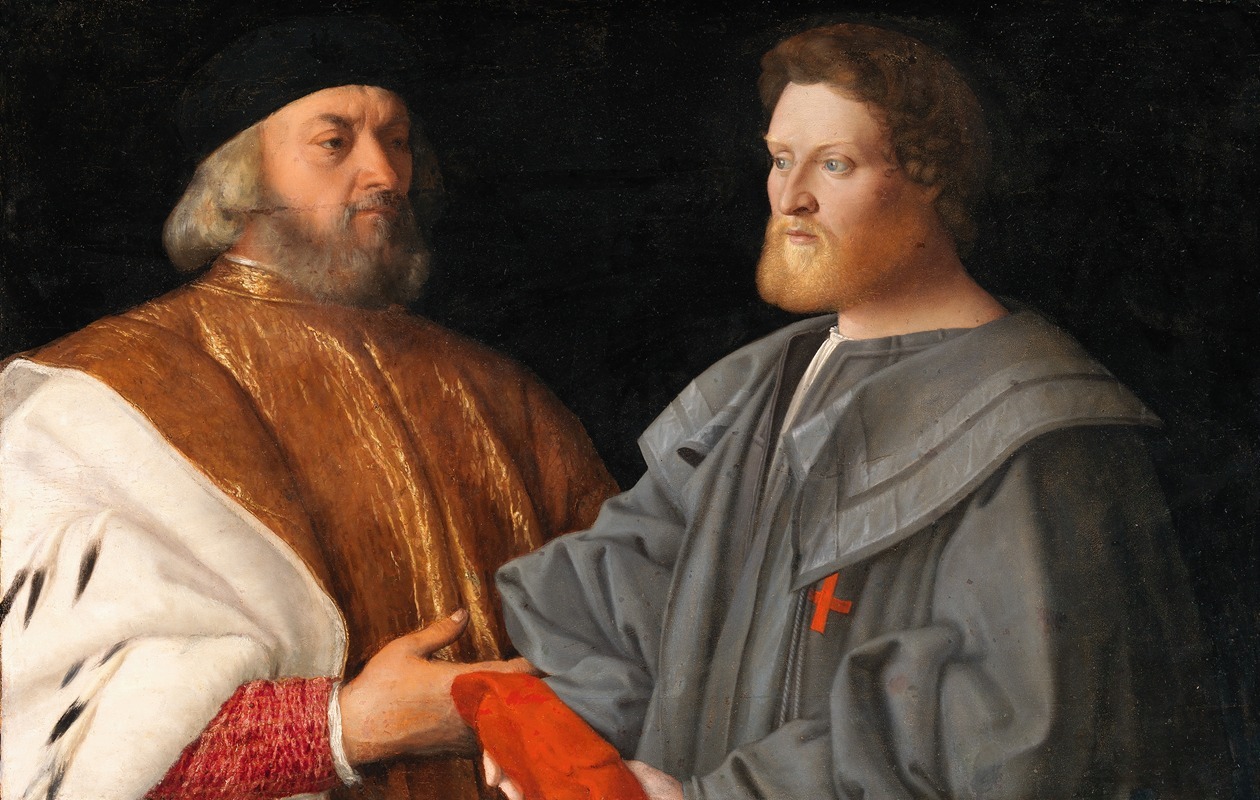 Vincenzo Catena - Giorgio Cornaro (1452-1527) and his Son Francesco Cornaro (1478-1543)