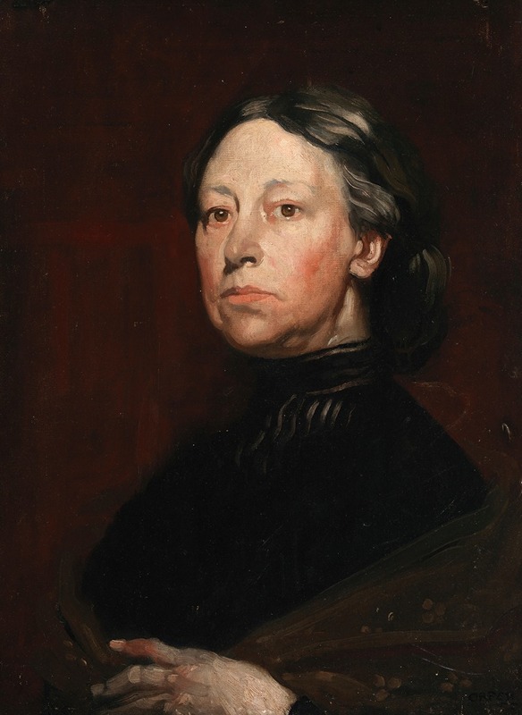 William Orpen - Portrait of Augusta Gregory (1852-1932), Dramatist and Folklorist