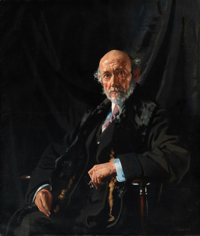 William Orpen - Portrait of Dr E.J. Dillon, War Correspondent and Publicist