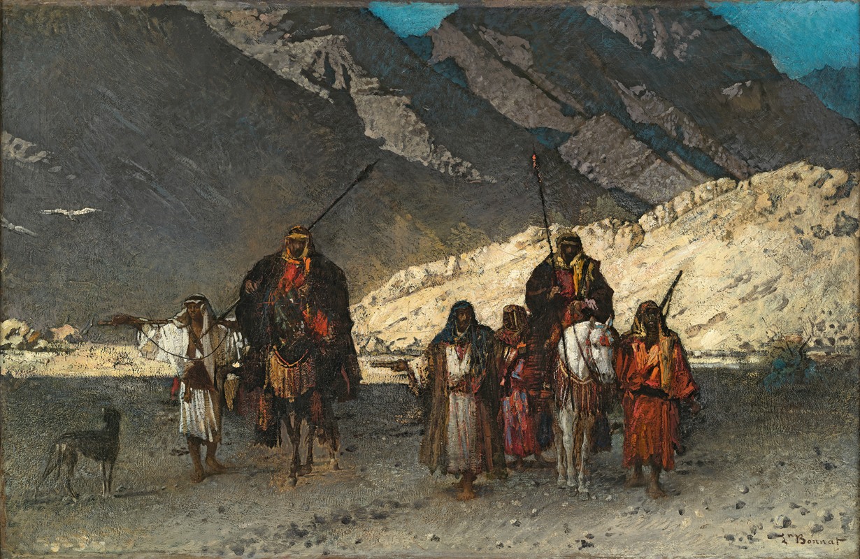 Léon Bonnat - Arabian Sheikhs in the Mountains