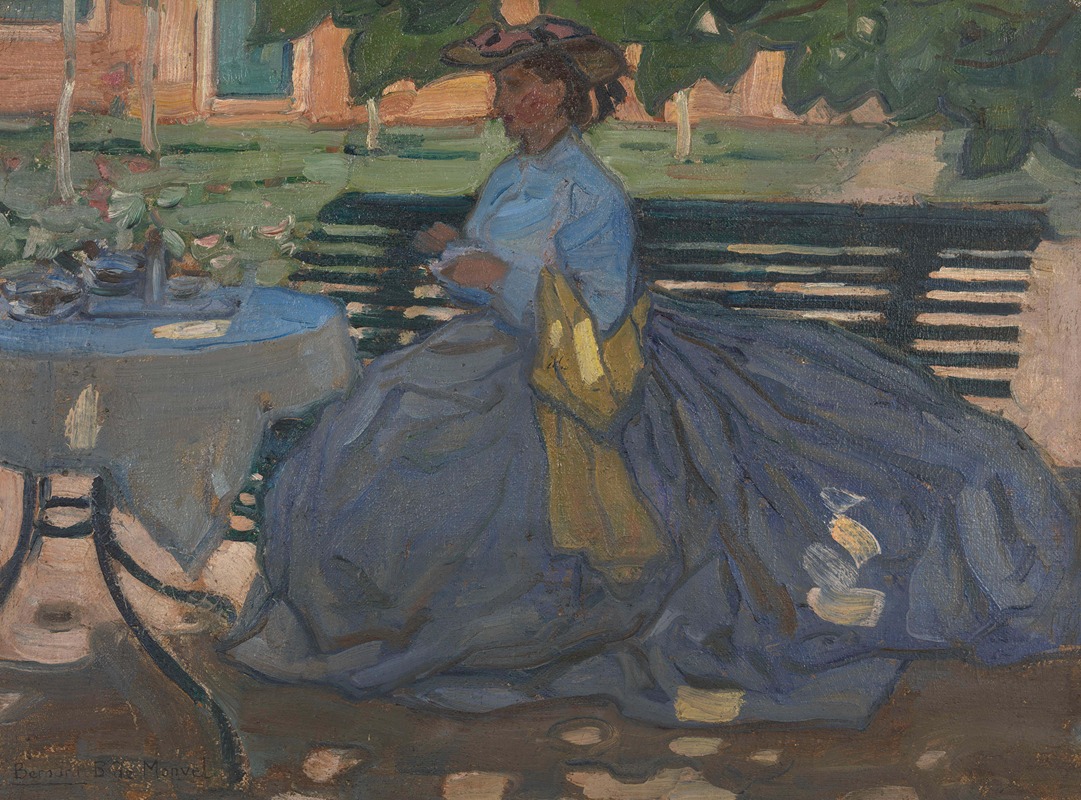 Bernard Boutet de Monvel - Woman at a garden table