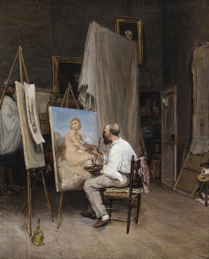 Carl Friedrich Heinrich Werner - Le peintre dans son atelier