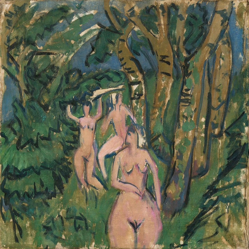 Ernst Ludwig Kirchner - Akte im Wald