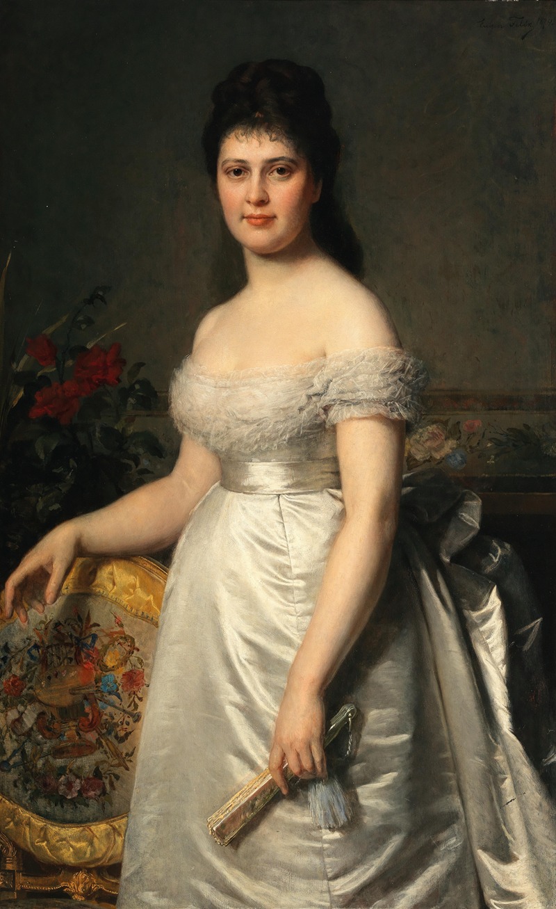Eugen Felix - Portrait of the Opera Singer Adelina Patti (1843-1919)
