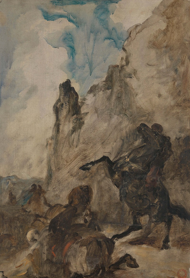 Eugène Fromentin - Lion hunting