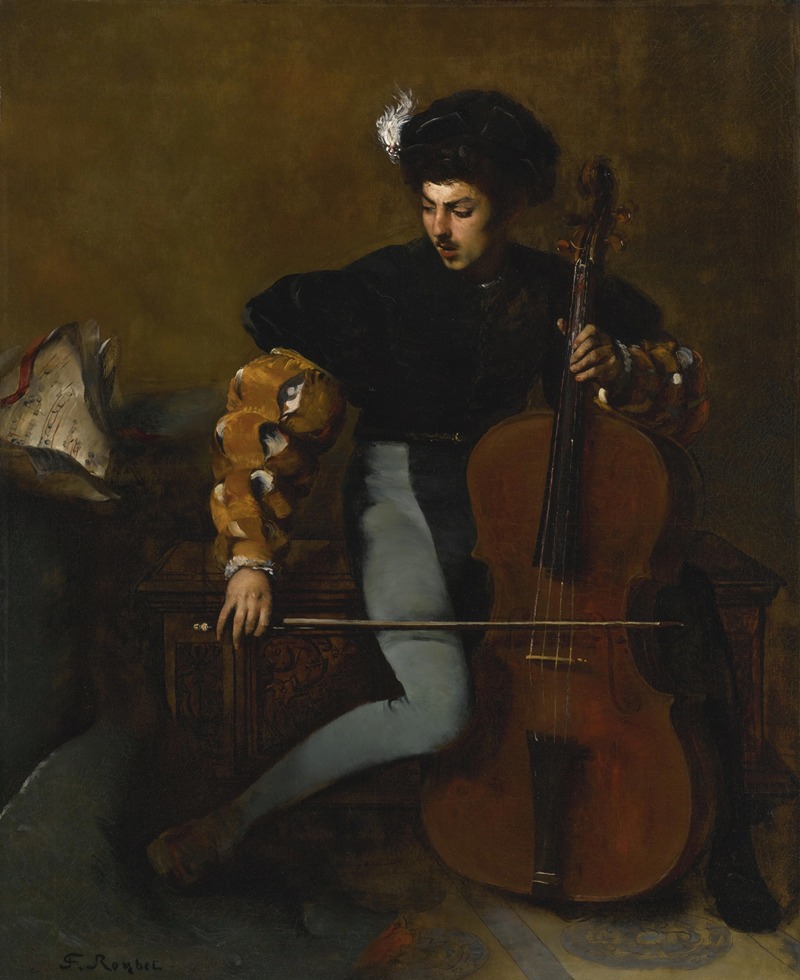 Ferdinand Roybet - The Cellist