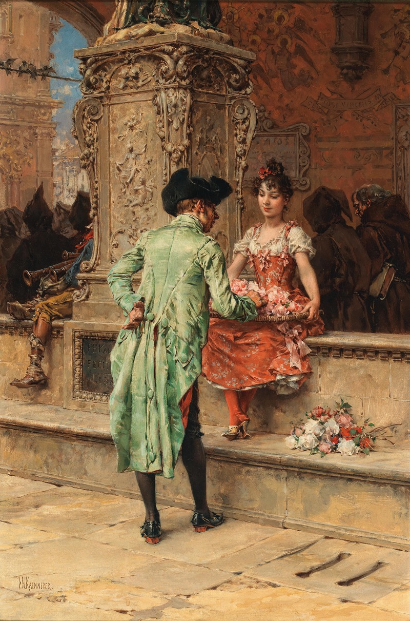 Frederik Hendrik Kaemmerer - The Cavalier and the Flower Girl