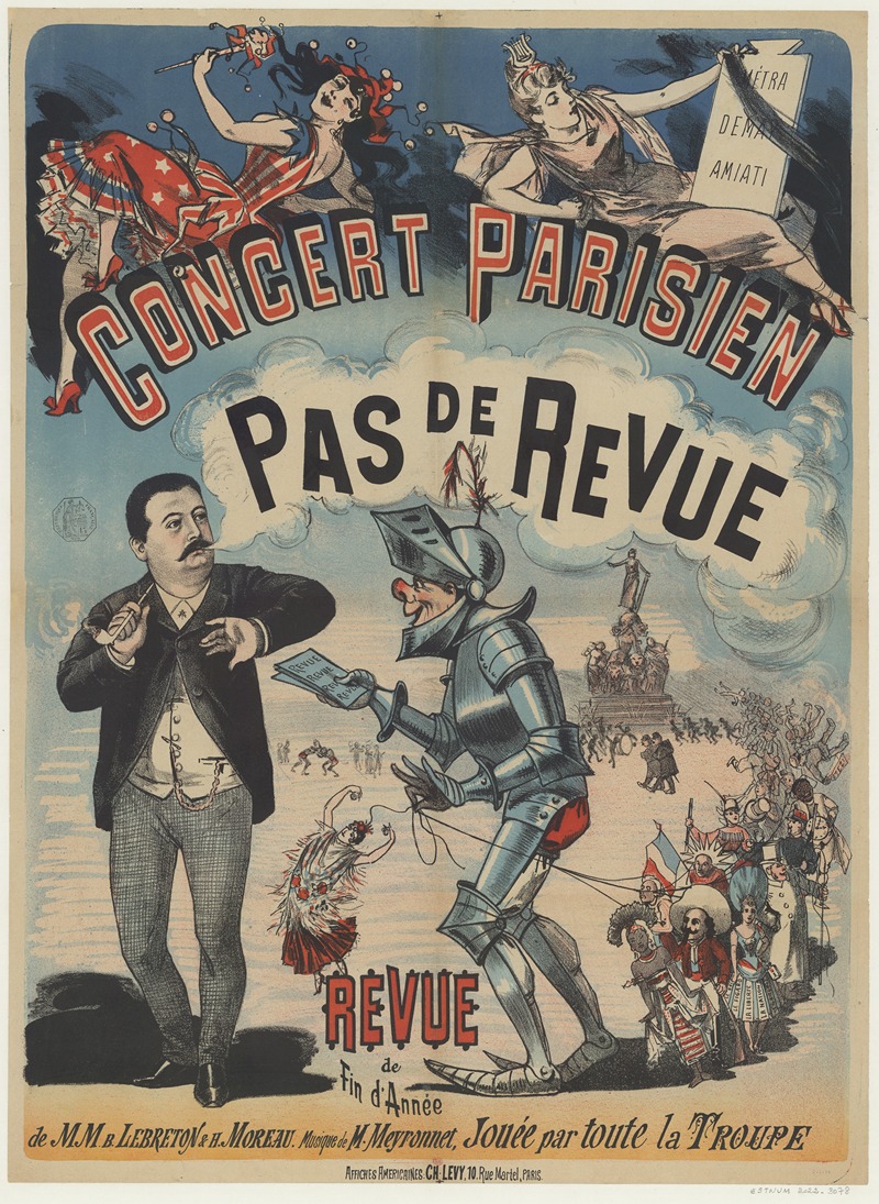 Imp. Charles Lévy - Concert-Parisien. Pas de revue. Revue de fin d’année de MM. B. Lebreton et H. Moreau