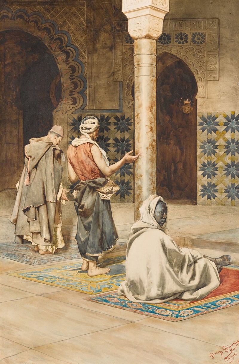 Giuseppe Signorini - Prayer in the Mosque