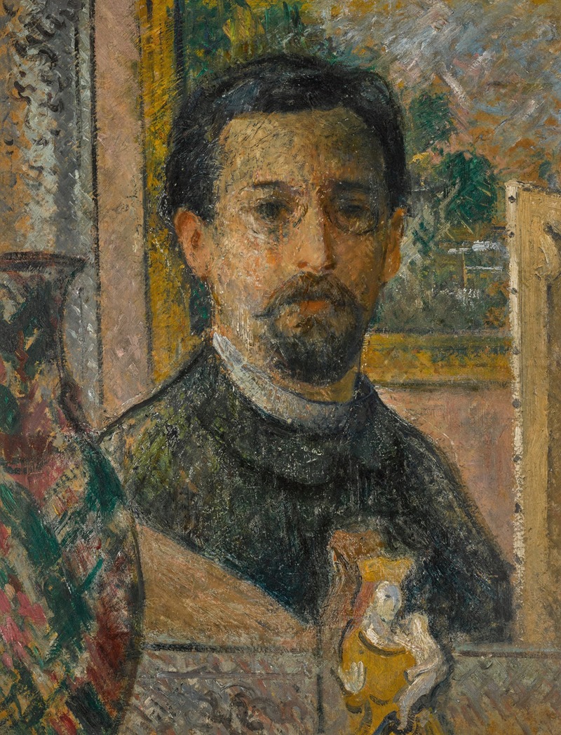 Gustave Loiseau - Autoportrait à la statuette